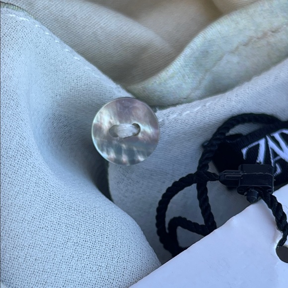 Zara NWT Printed Satin Midi Dress - Size Small - Picture 6 of 11